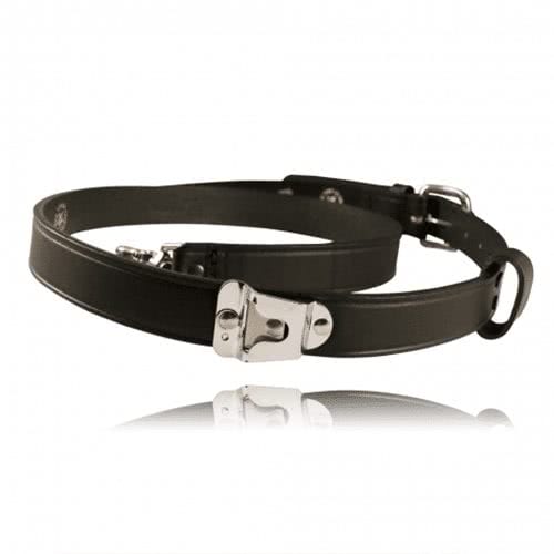 Boston Leather Firefighter's Radio Strap with Motorola Clip - Tactical & Duty Gear